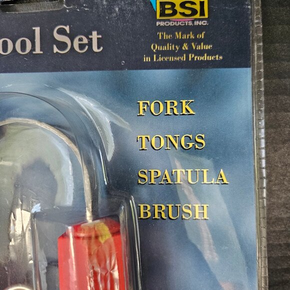 Nebraska Husker Stainless Steel 4 Piece Barbecue Tool Set New - Picture 2 of 10